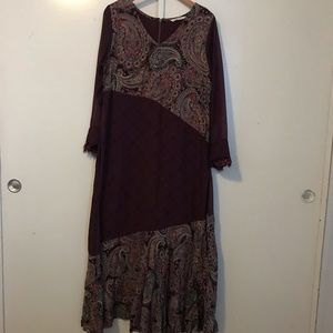 Soft Surroundings Boho Lagen Maxi Dress